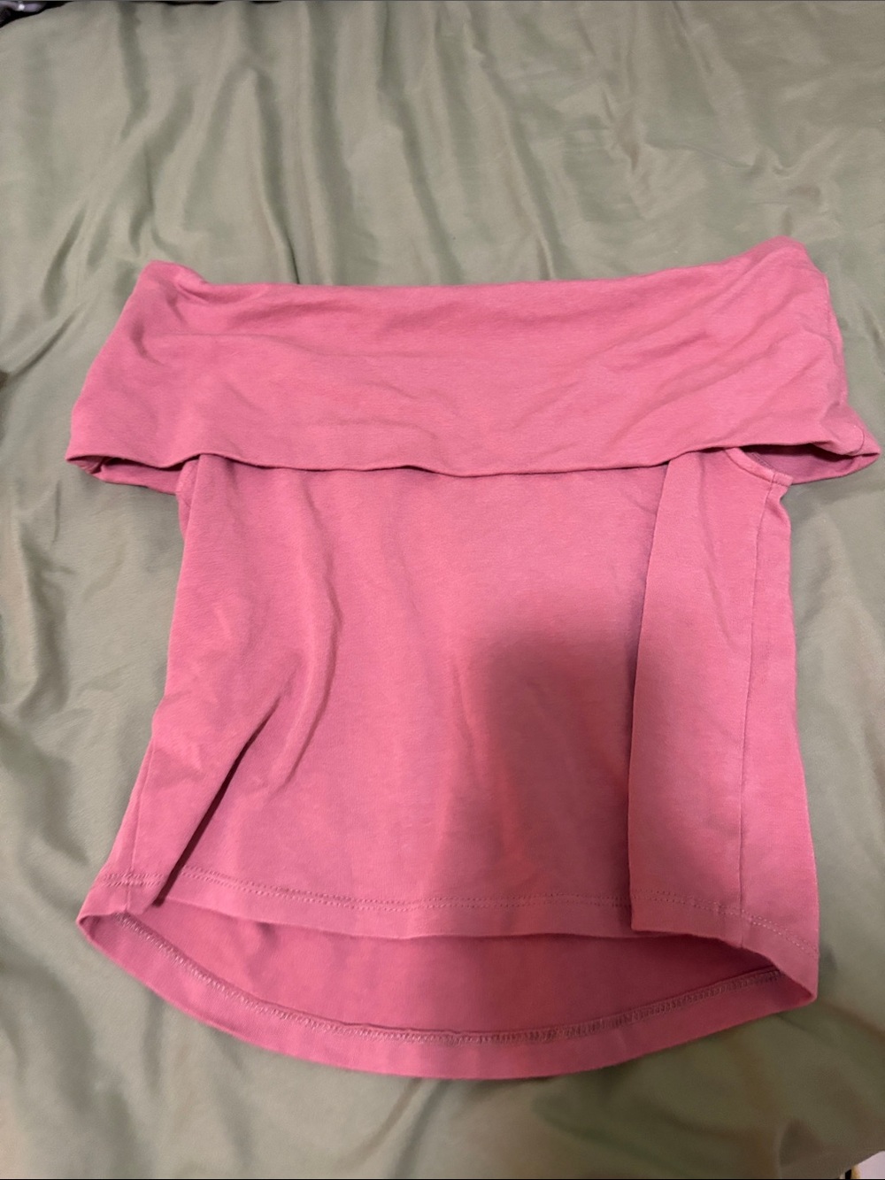 Aerie Off-Shoulder Pink Tube Top